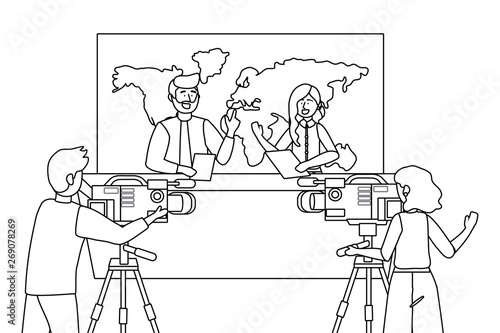 Broadcasting reportage design