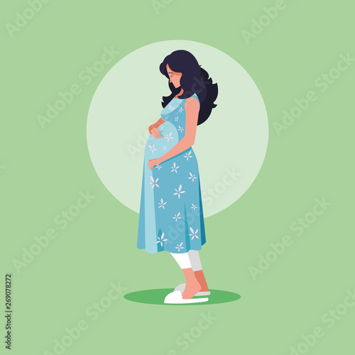 pregnant woman avatar character