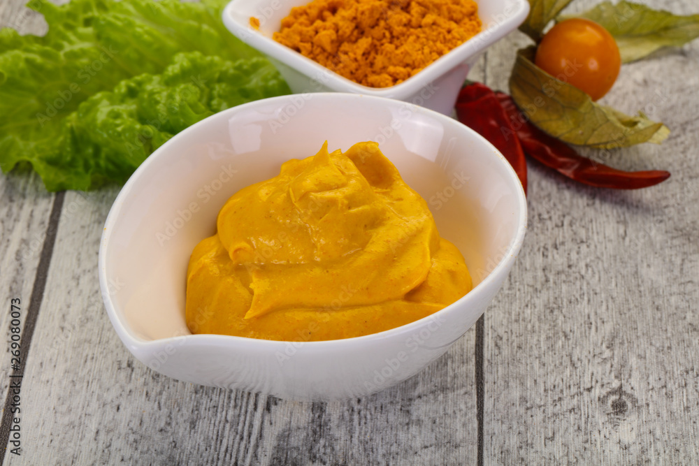 Curry sauce in the bowl Curry sauce in the bowl