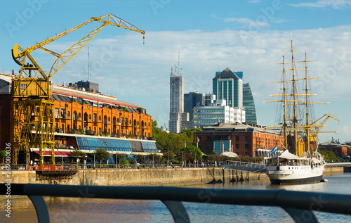 View of port and district Puerto Madero, Buenos Aires photo