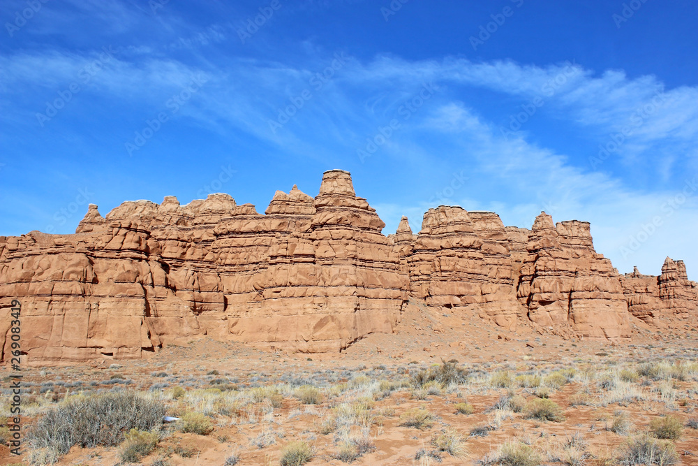 Rock formation in the San Rafael Desert, Utah