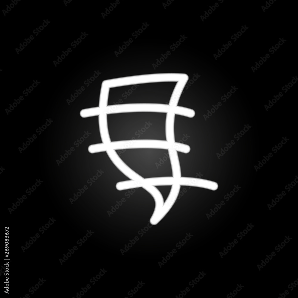 tornado sign neon icon. Elements of weather set. Simple icon for websites, web design, mobile app, info graphics tornado sign neon icon. Elements of weather set. Simple icon for websites, web design, mobile app, info graphics