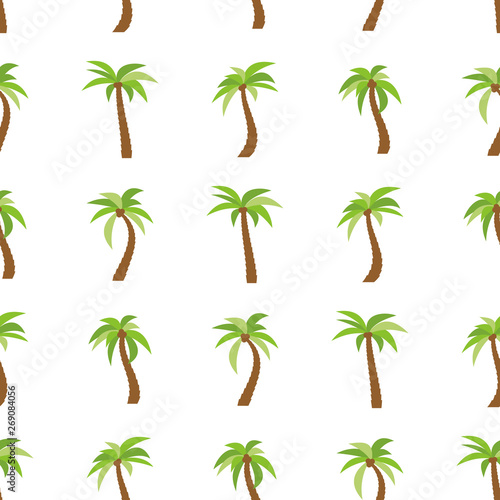 Seamless Pattern with palm trees