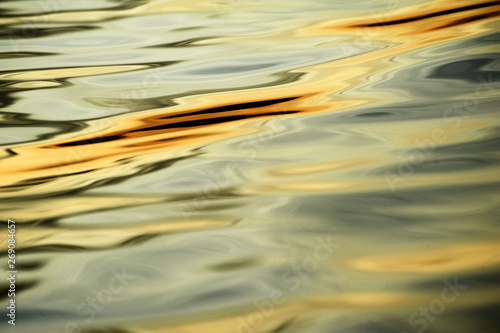 Abstract image created by waves on the water