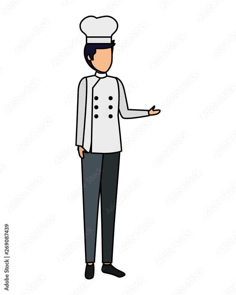 young chef avatar character