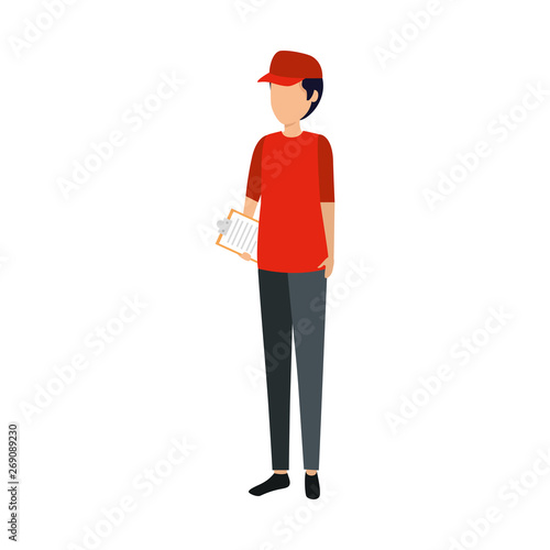 delivery worker avatar character