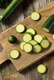 Raw Green Organic Zucchini