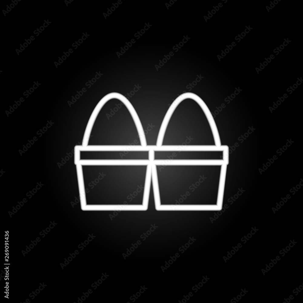farm, eggs neon icon. Elements of farm set. Simple icon for websites, web design, mobile app, info graphics farm, eggs neon icon. Elements of farm set. Simple icon for websites, web design, mobile app, info graphics