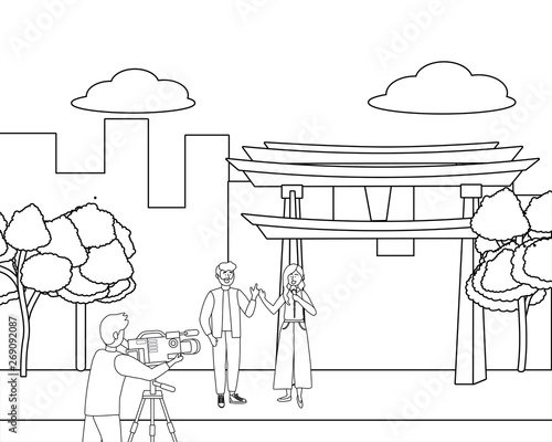 Broadcasting reportage design