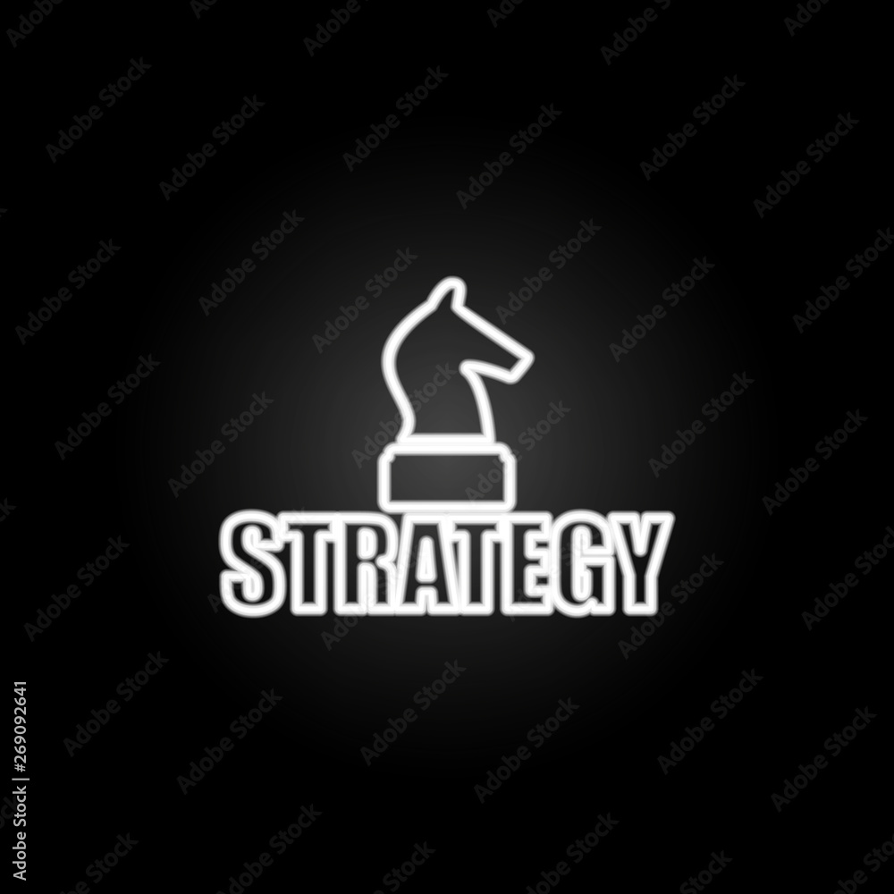 logo strategy games neon icon. Elements of gaming set. Simple icon for websites, web design, mobile app, info graphics logo strategy games neon icon. Elements of gaming set. Simple icon for websites, web design, mobile app, info graphics