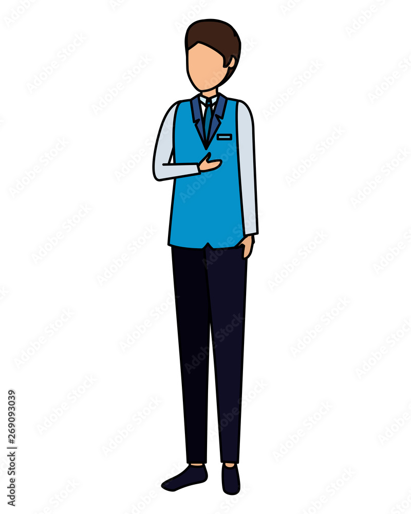 flight attendant avatar character