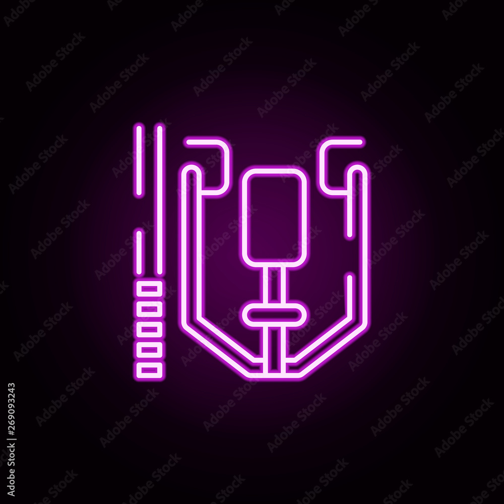 chest, gym, press neon icon. Elements of gym set. Simple icon for websites, web design, mobile app, info graphics chest, gym, press neon icon. Elements of gym set. Simple icon for websites, web design, mobile app, info graphics