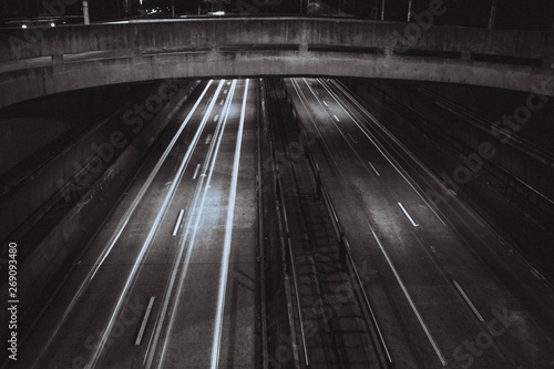 tunnel in the night