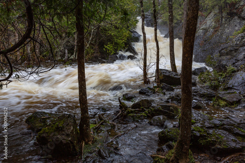 Wisconsin waterfalls in Marinette County