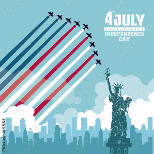 USA independence day card
