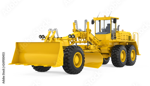 Картината върху платно Motor Grader Isolated