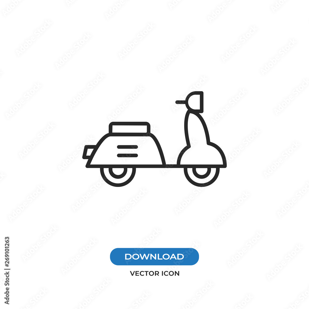 Scooter vector icon Scooter vector icon