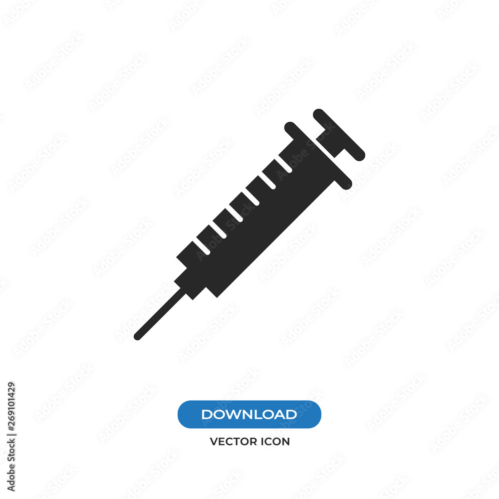 Syringe vector icon Syringe vector icon