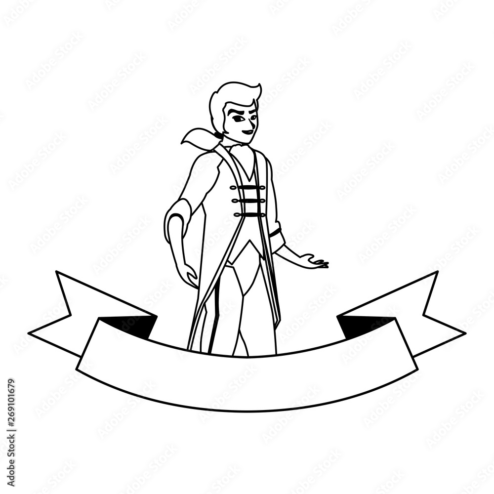 Fototapeta premium prince charming of tales character