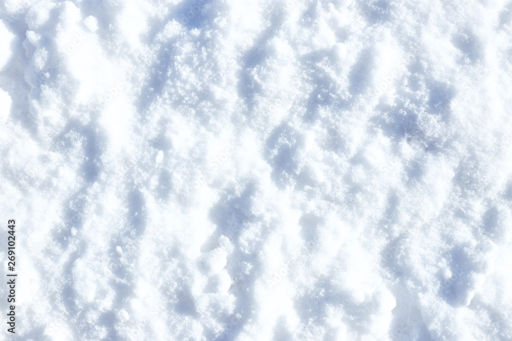 Winter white snow texture, snow winter background. copy space.