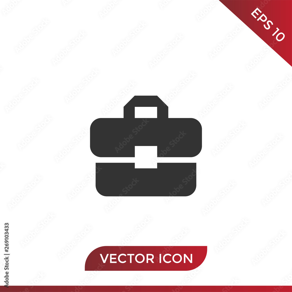 Briefcase vector icon Briefcase vector icon