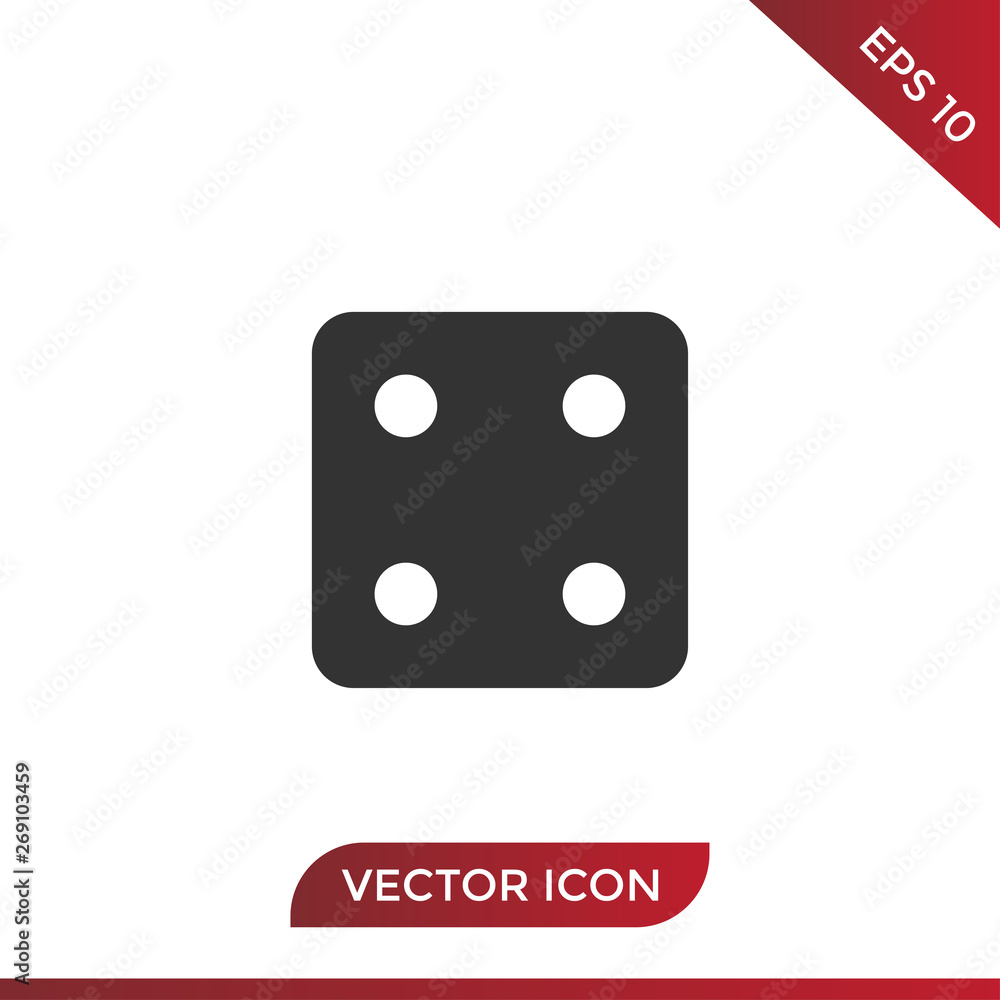 Dice number four icon Dice number four icon