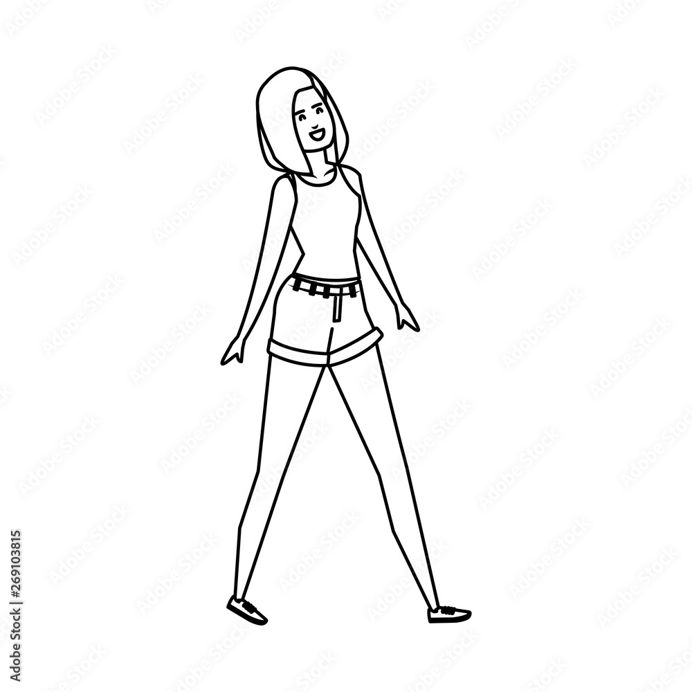 beautiful and young woman character beautiful and young woman character