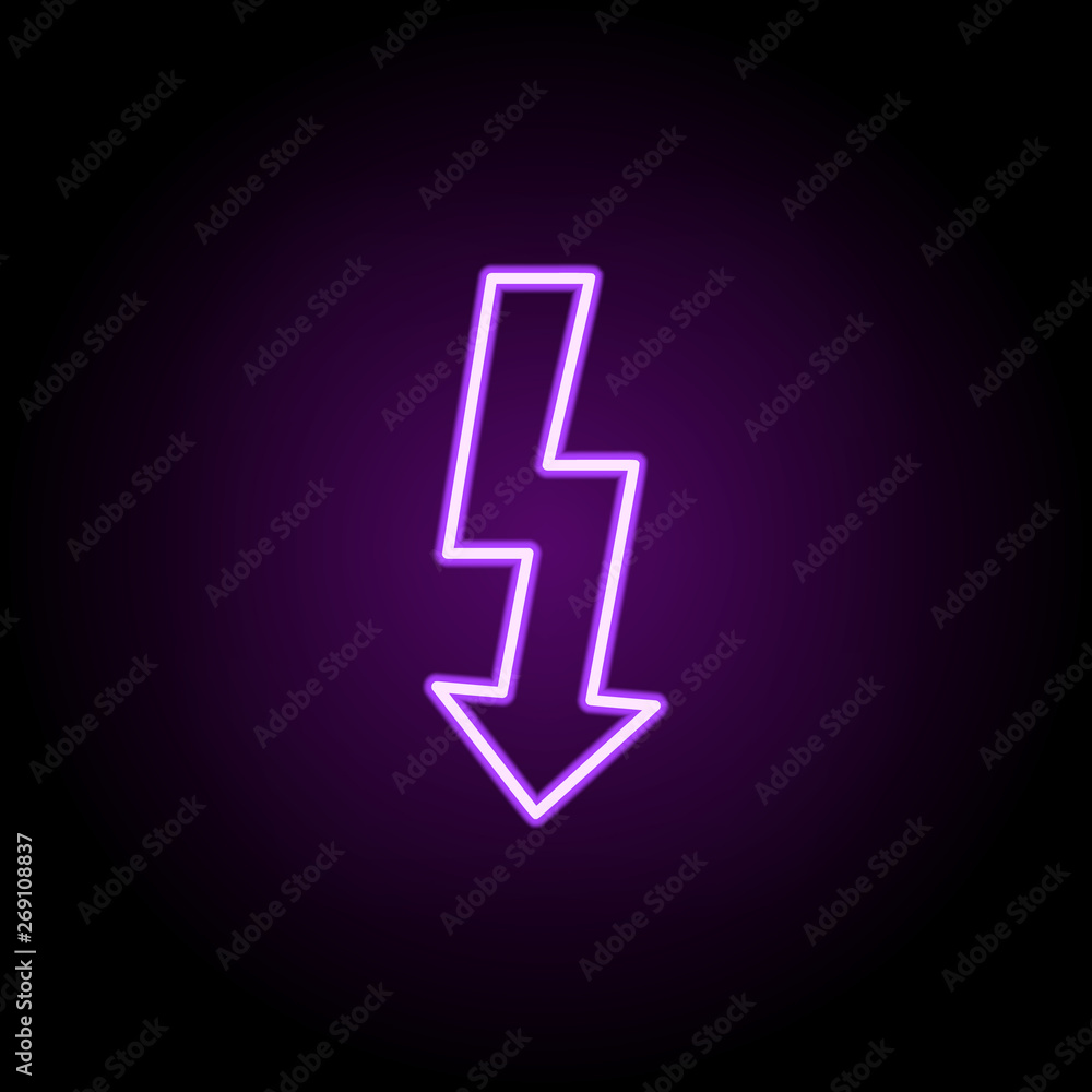 flash neon icon. Elements of photography set. Simple icon for websites, web design, mobile app, info graphics flash neon icon. Elements of photography set. Simple icon for websites, web design, mobile app, info graphics