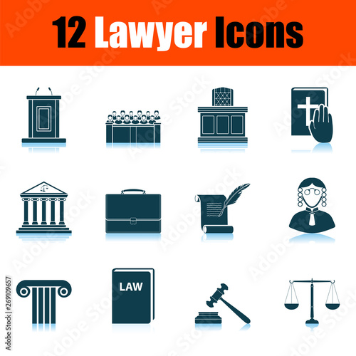 Lawyer Icon Set