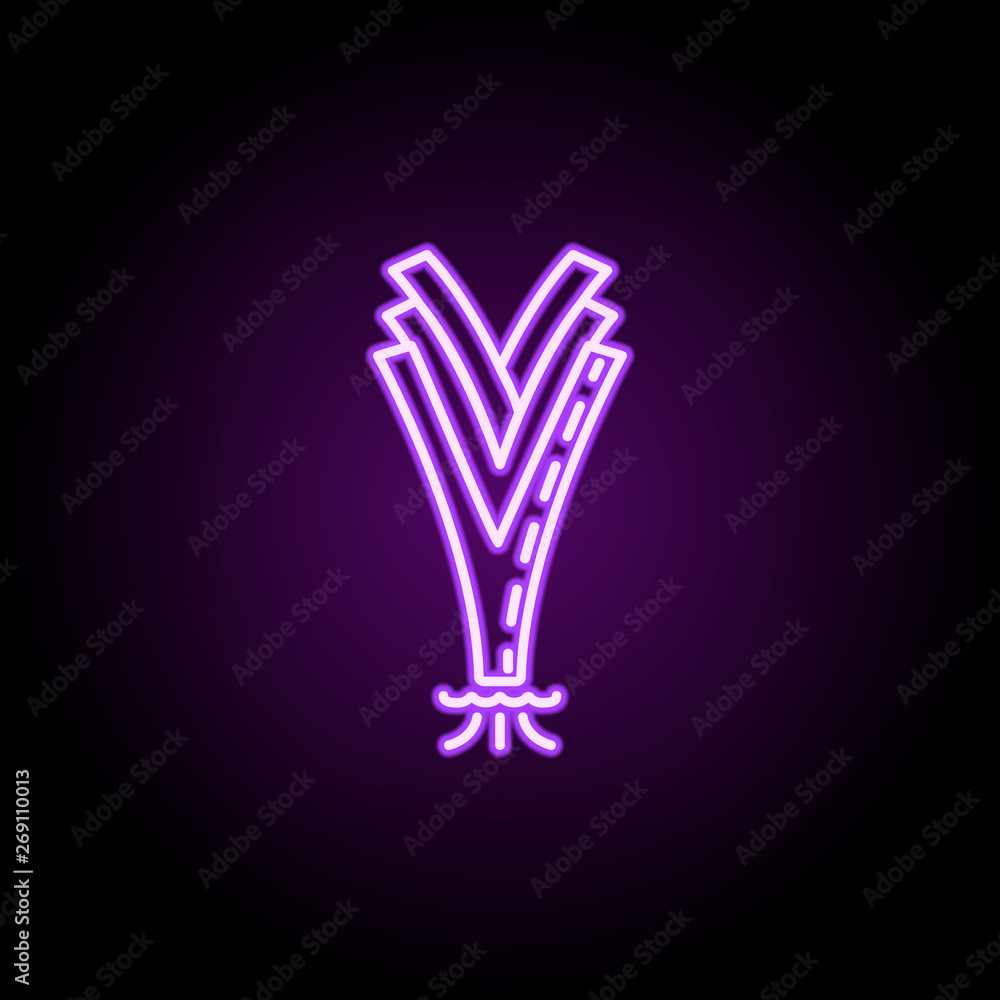 leek dusk icon. Elements of Vegetables in multi color style icons. Simple icon for websites, web design, mobile app, info graphics on white background leek dusk icon. Elements of Vegetables in multi color style icons. Simple icon for websites, web design, mobile app, info graphics on white background