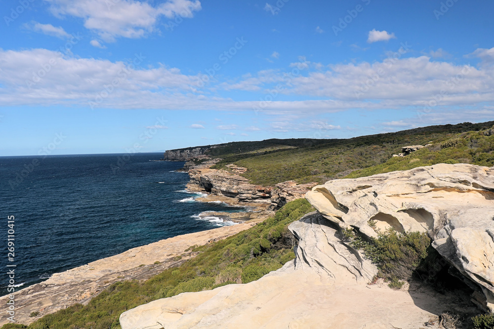 Coastal Sandstone Cliffs Royal National Park Sydney Coastal Sandstone Cliffs Royal National Park Sydney