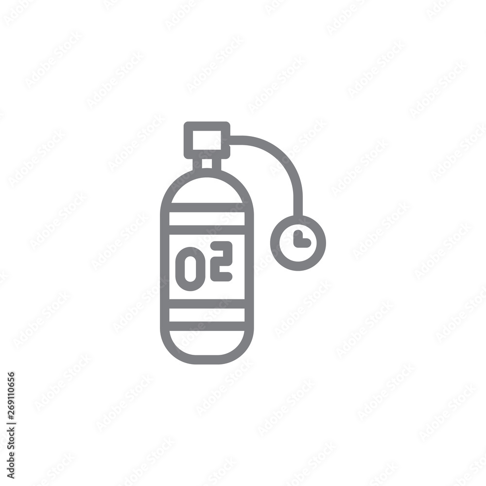 Oxygen icon. Element of beach holiday icon. Thin line icon for website design and development, app development. Premium icon Oxygen icon. Element of beach holiday icon. Thin line icon for website design and development, app development. Premium icon