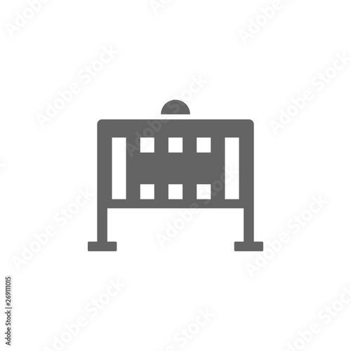 Music festival, fence, yard, security icon. Element of music festival icon. Premium quality graphic design icon. Signs and symbols collection icon