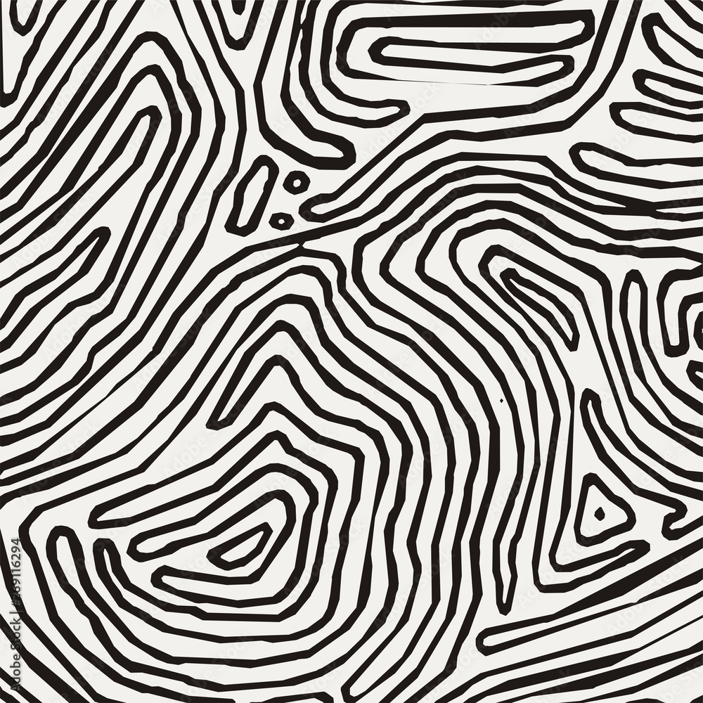 Vector monochrome pattern, curved lines, black and white grunge background Vector monochrome pattern, curved lines, black and white grunge background