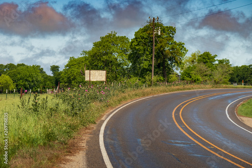 Tableau sur toile Texas backroads