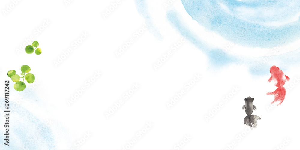 金魚 夏イメージ 背景イラスト Stock Illustration Adobe Stock 金魚 夏イメージ 背景イラスト Stock Illustration Adobe Stock