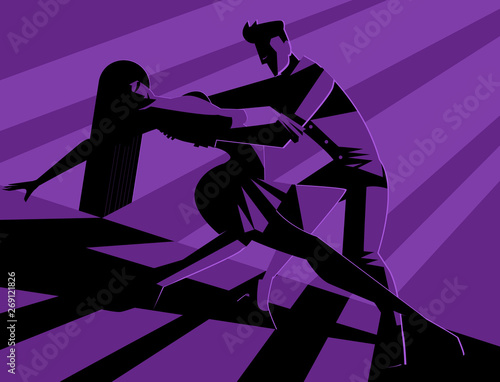 salsa bachata beautiful disco dancers