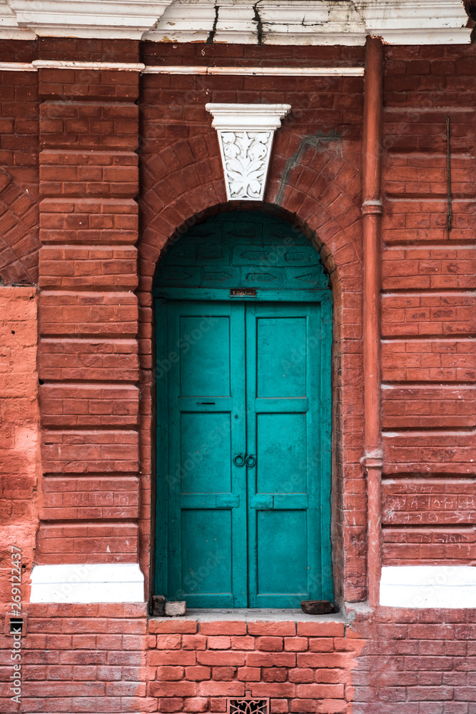 Colourful door in Varanasi in India