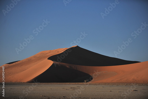 Namibia. Namib Desert The sand dunes of the red sand are the visiting card of Namibia.