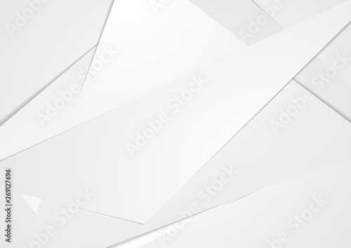 Abstract grey technology polygonal corporate background