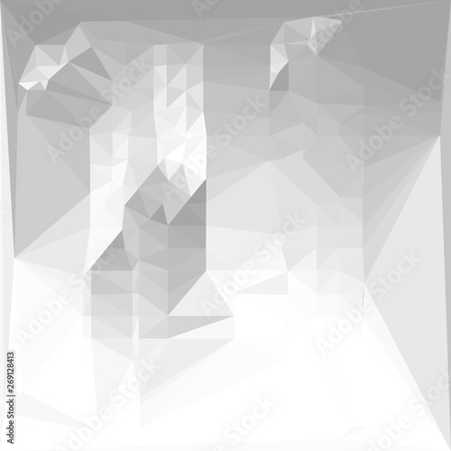 Abstract gray and white graphic illustration background. Modern design for business and technology. © Suchart