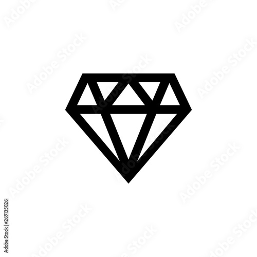 Diamond logo. Brilliant Symbol Badge Jewelry Store