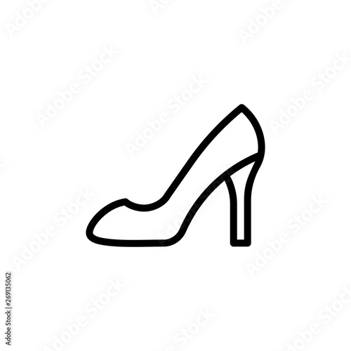 High heels vector icon illustration