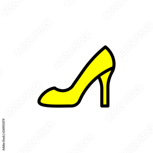 High heels vector icon illustration