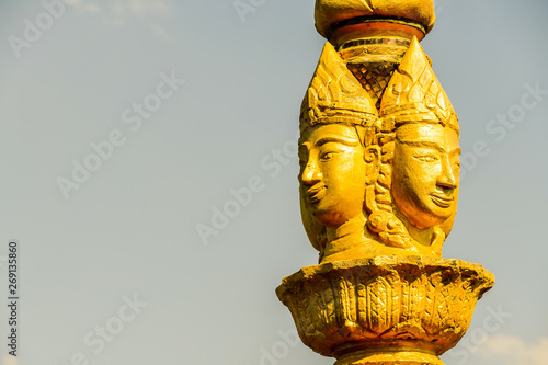 Photography statue of buddha in thailand, digital photo picture as a background