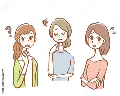女性　3人組　悩み　疑問