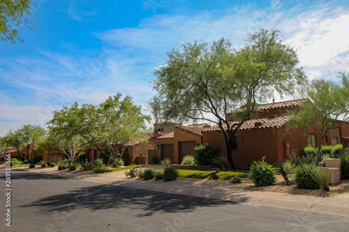 Southwest style homes in Phoenix Arizona photo