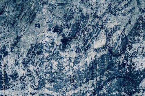 Abstract pattern on dark blue granite wall background. Vintage paper texture, architecture. Marble wall texture. Modern background. Retro watercolor pattern. Dark blue stone background, paint stains