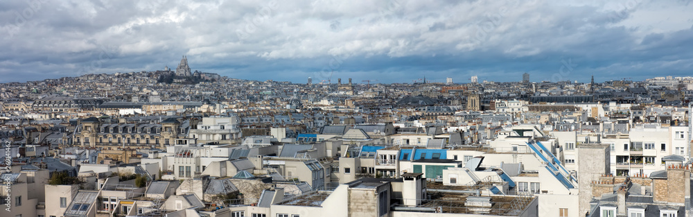 view of Paris and Montmartre