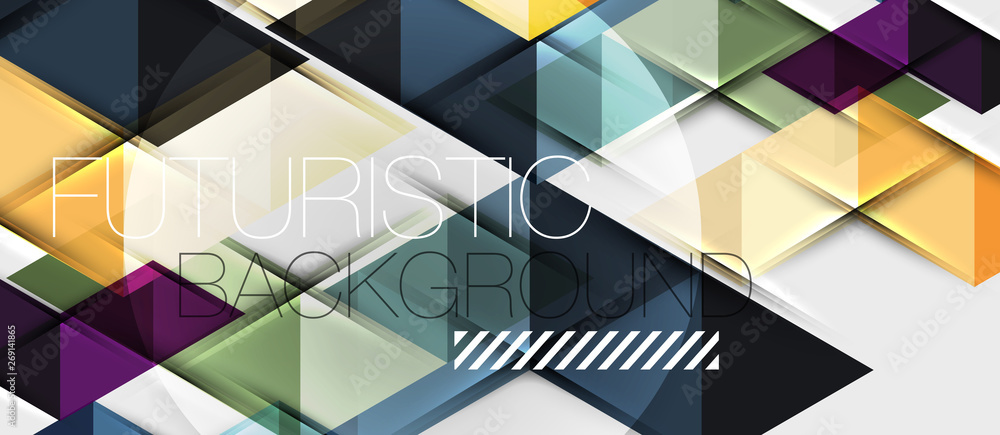 Abstract geometric background. Modern overlapping triangles. Unusual color shapes for your message. Business or tech presentation, app cover template Abstract geometric background. Modern overlapping triangles. Unusual color shapes for your message. Business or tech presentation, app cover template